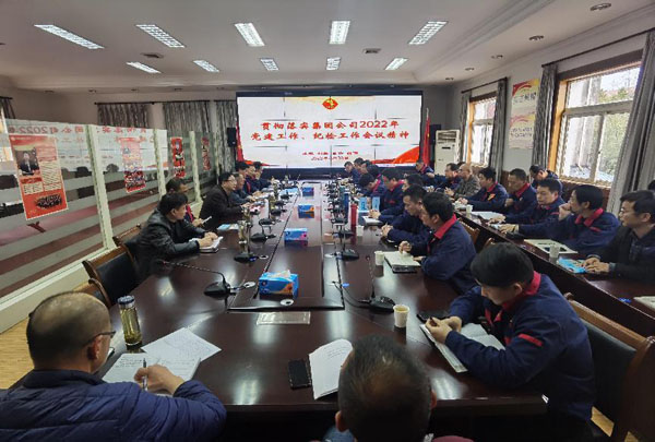公司召開會(huì)議傳達(dá)集團(tuán)公司黨建工作、紀(jì)檢工作會(huì)議精神