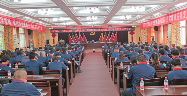 公司召開“違規(guī)決策、違規(guī)投資、違規(guī)擔(dān)保、違規(guī)招投標(biāo)”專項整治動員大會